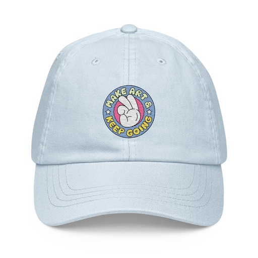 [ID: 481-G408] Colorful Fun Retro Style Badge Pastel Baseball Hat