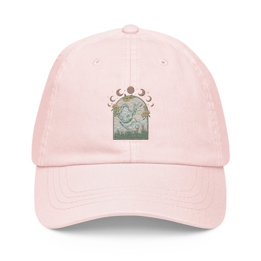[ID: 481-G426] Cottagecore Frog Botanical Pastel Baseball Hat
