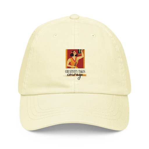 [ID: 481-G434] Creativity Takes Courage Pastel Baseball Hat