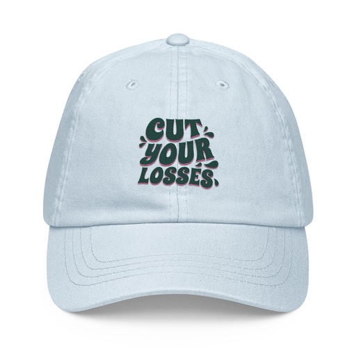 [ID: 481-G448] Cut your Losses Pastel Baseball Hat