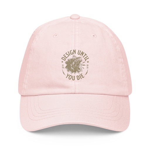 [ID: 481-G490] DESIGN UNTIL YOU DIE Pastel Baseball Hat