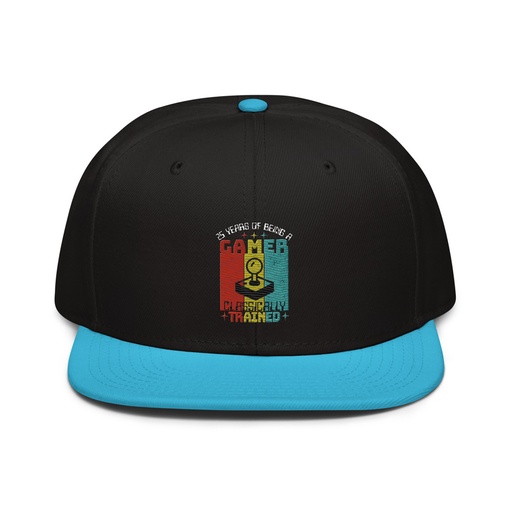 [ID: 77-G5] 25 Years of Being A Gamer Snapback