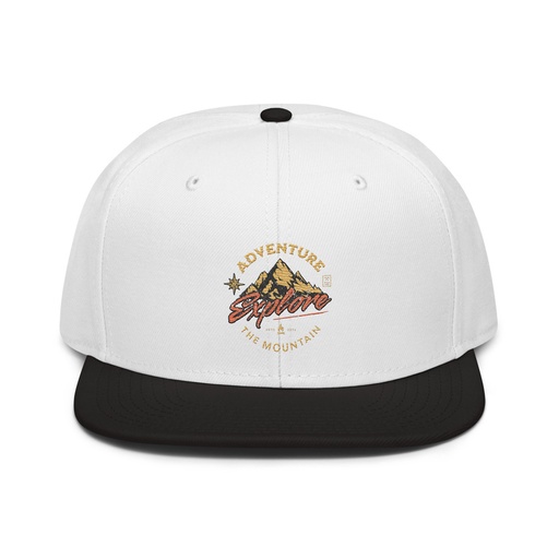 [ID: 77-G30] Adventure Explore The Mountain Snapback