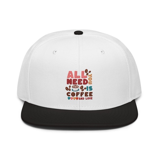 [ID: 77-G49] All You Need Is Coffee Snapback