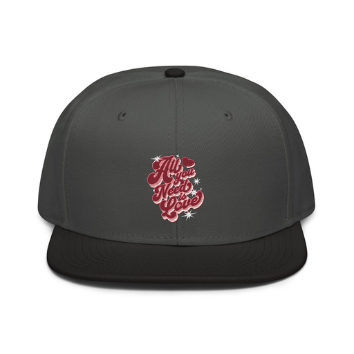 [ID: 77-G50] All You Need is Love - Retro Valentines Day Snapback