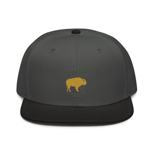 [ID: 77-G131] Badlands National Park - Bison Snapback