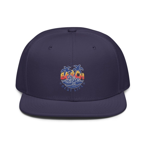 [ID: 77-G168] Beach Life Best Life Snapback