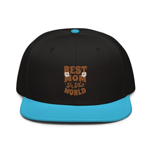 [ID: 77-G189] Best Mom in the World - Flowers Snapback