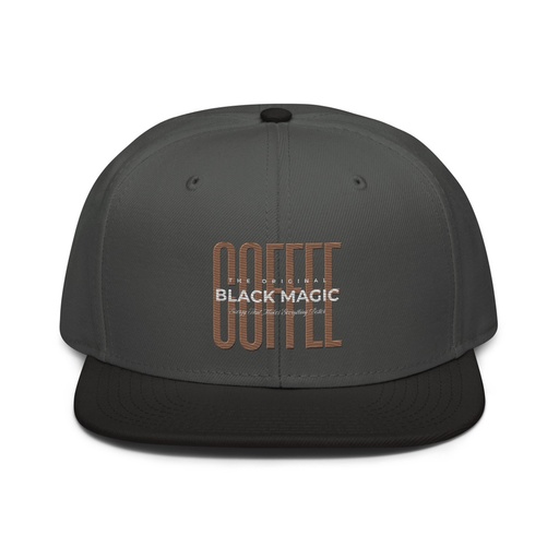 [ID: 77-G226] Black Magic - Minimal Modern Coffee Quote Snapback