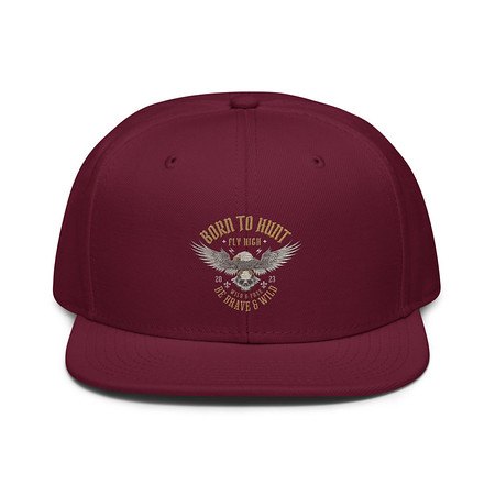 [ID: 77-G267] BORN TO HUNT- BE BRAVE & WILD Snapback