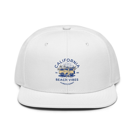 [ID: 77-G314] California Beach Vibes - Retro Camper Van Snapback