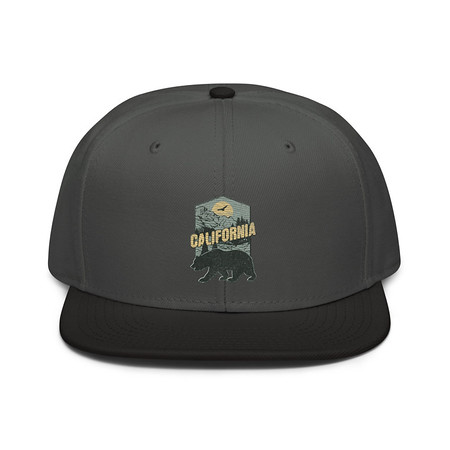[ID: 77-G315] California Bear - Outdoors Wilderness Camping Hiking Snapback