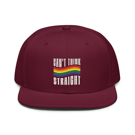 [ID: 77-G329] Can't Think Straight Snapback