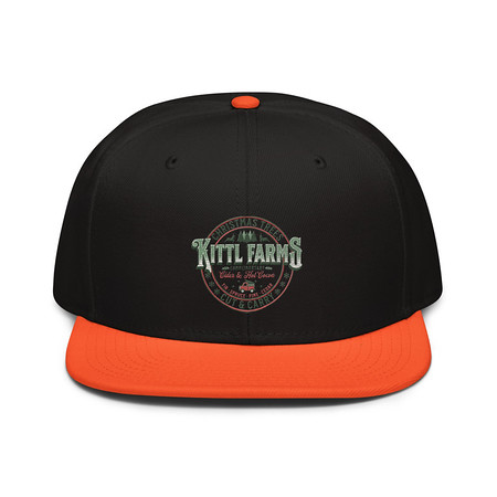 [ID: 77-G376] Christmas Tree Farm - Vintage Holiday Badge Snapback