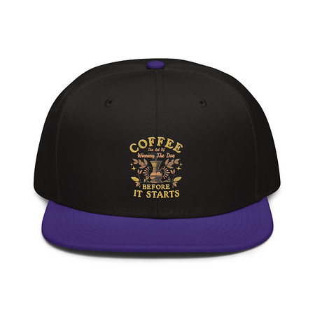 [ID: 77-G405] Coffee, The art of Winning The Day Snapback