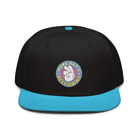 [ID: 77-G408] Colorful Fun Retro Style Badge Snapback