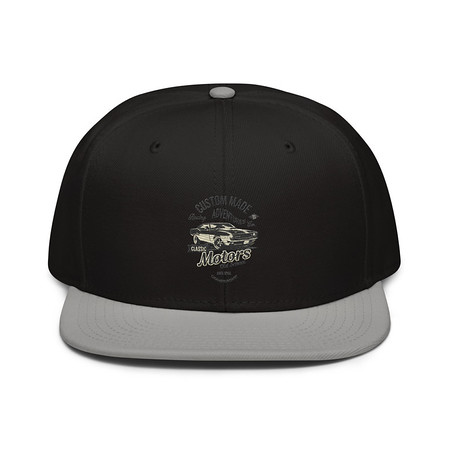 [ID: 77-G444] Custom Made Adventures Motors Old School Snapback