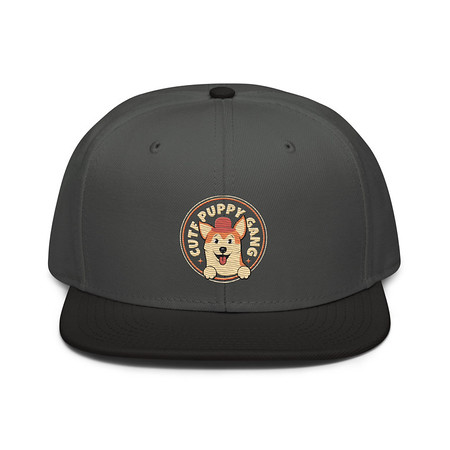 [ID: 77-G453] Cute Puppy Gang - Corgi Snapback