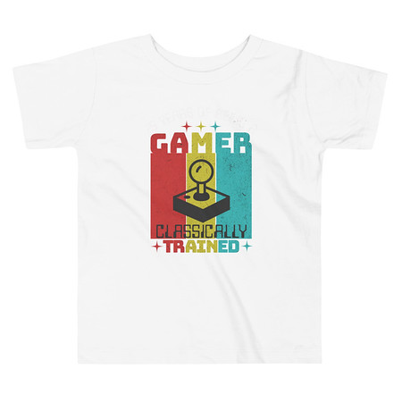[ID: 306-G5] 25 Years of Being A Gamer Toddler Staple Tee