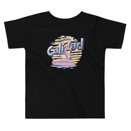 [ID: 306-G13] 90's Cali Girl Toddler Staple Tee
