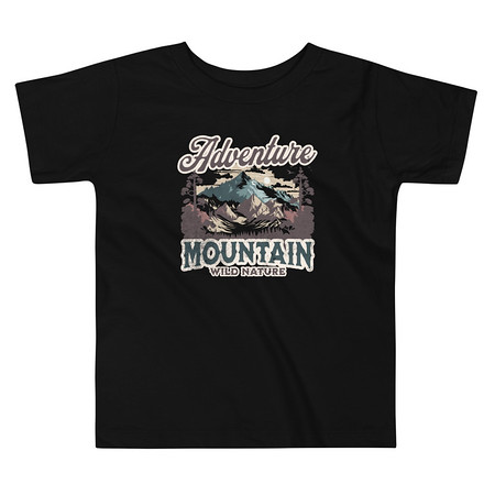 [ID: 306-G31] Adventure Mountain Wild Nature Toddler Staple Tee