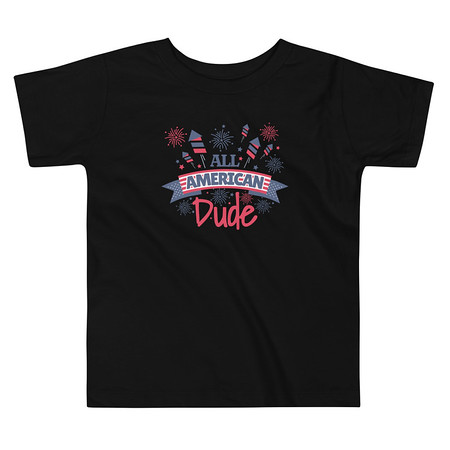 [ID: 306-G42] All American Toddler Staple Tee