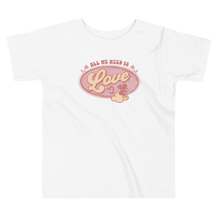 [ID: 306-G48] All We Need Is Love - Cupid Toddler Staple Tee