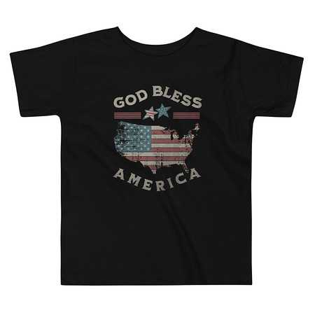 [ID: 306-G60] America - Land Of The Free Toddler Staple Tee