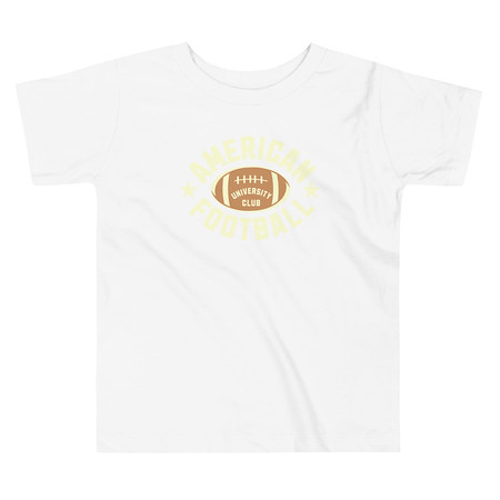 [ID: 306-G69] American Football - Athletic Sports Toddler Staple Tee
