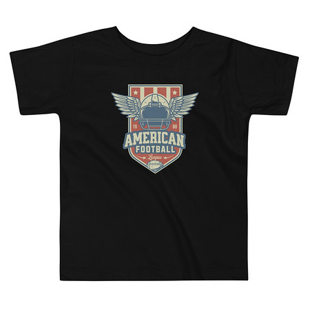 [ID: 306-G70] American Football League - Sports Helmet Toddler Staple Tee
