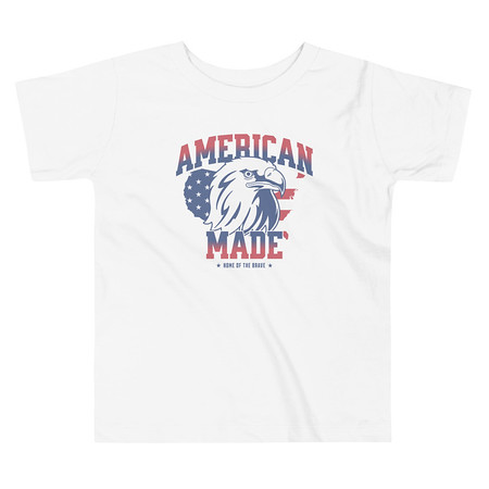 [ID: 306-G76] American Made Toddler Staple Tee
