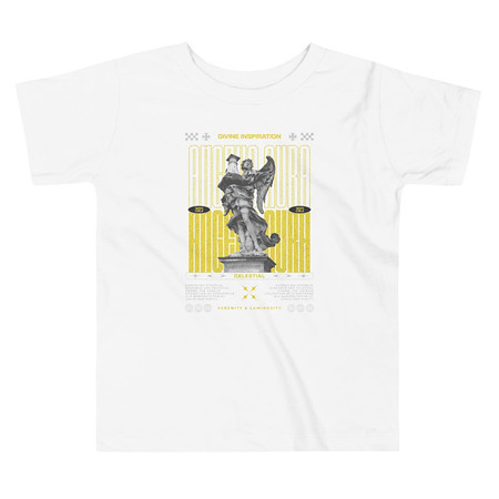 [ID: 306-G82] Angelic Aura Streetwear Toddler Staple Tee