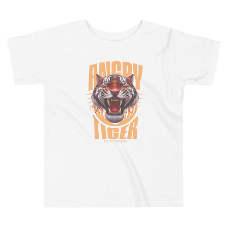[ID: 306-G85] Angry Tiger - AI Toddler Staple Tee