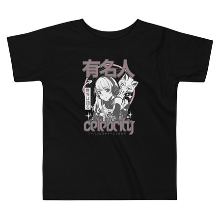 [ID: 306-G88] Anime Celebrity Girl - Japanese Cyber Streetwear Toddler Staple Tee