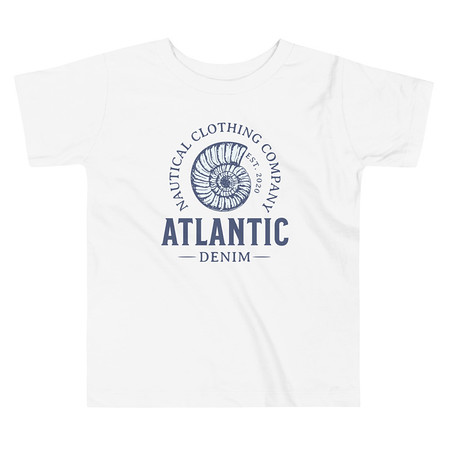 [ID: 306-G113] Atlantic Denim - Nautical Toddler Staple Tee
