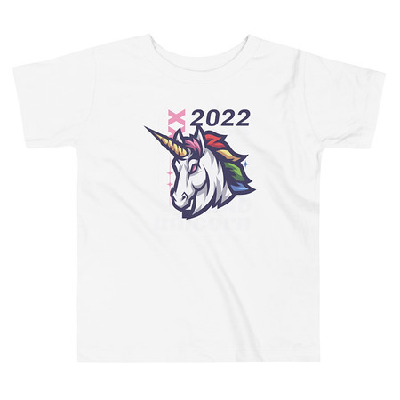 [ID: 306-G128] Bad Unicorn - Horse Toddler Staple Tee