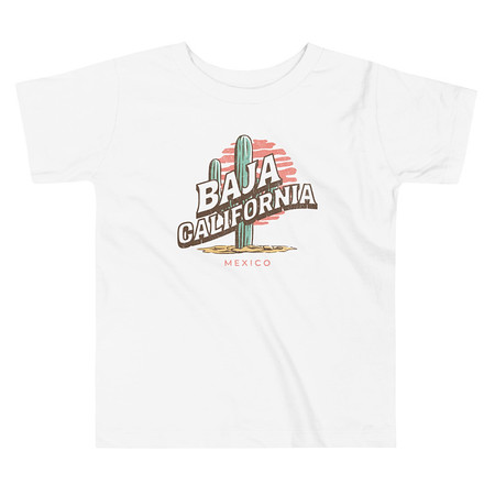 [ID: 306-G132] Baja Cali Mexico Toddler Staple Tee