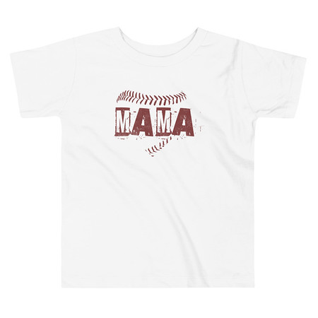 [ID: 306-G142] Baseball MAMA Toddler Staple Tee