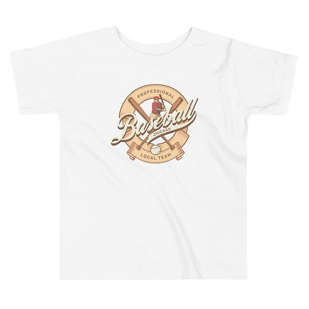 [ID: 306-G145] Baseball Team - College Sports Toddler Staple Tee