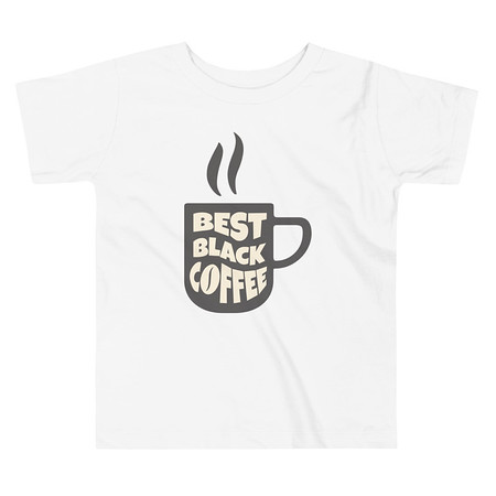 [ID: 306-G185] Best Black Coffee - Hot Cup Toddler Staple Tee