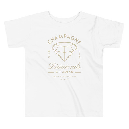 [ID: 306-G215] Black Diamonds - Elegant Toddler Staple Tee