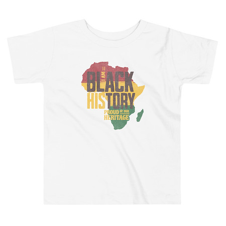 [ID: 306-G217] Black History - Heritage Map Toddler Staple Tee