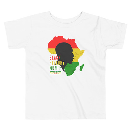[ID: 306-G221] Black History Month - African Continent Toddler Staple Tee
