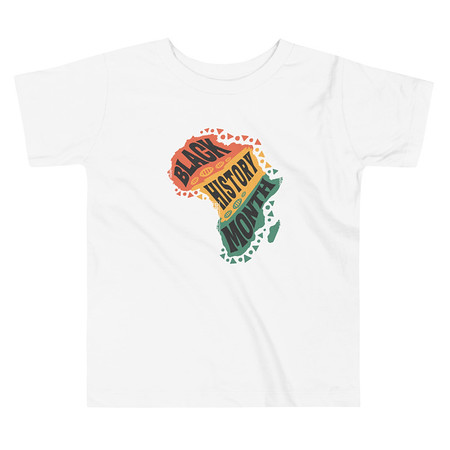 [ID: 306-G222] Black History Month - Tribal History Toddler Staple Tee
