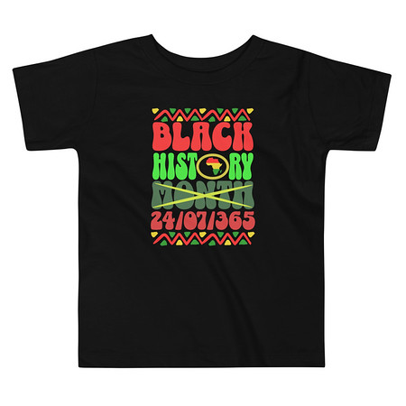[ID: 306-G223] Black History Month Toddler Staple Tee