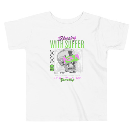 [ID: 306-G235] Blessing With Suffer Toddler Staple Tee