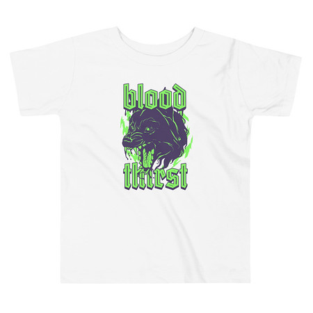[ID: 306-G238] Blood Thirst - Neon Dog Toddler Staple Tee