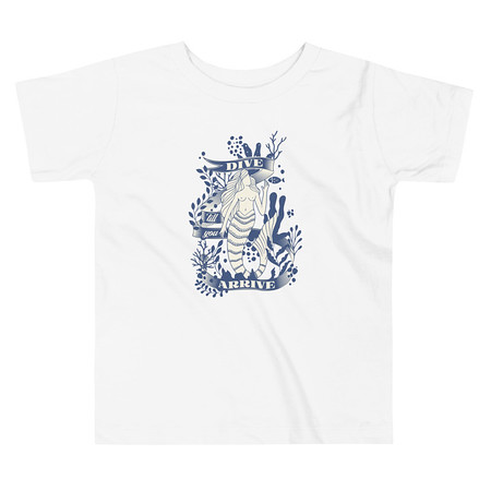 [ID: 306-G241] Blue Mermaid - Nautical Toddler Staple Tee