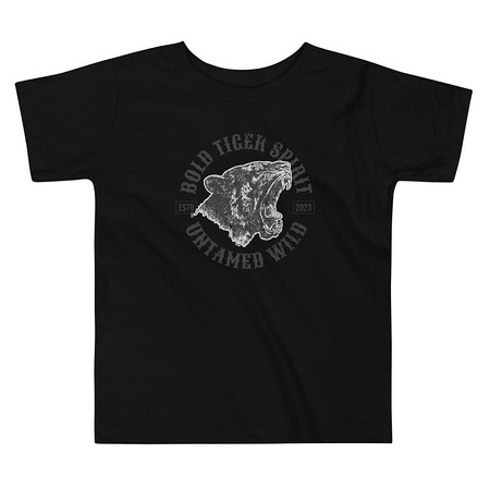 [ID: 306-G249] Bold Tiger Spirit Toddler Staple Tee