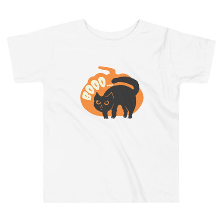 [ID: 306-G251] Boo - Scay Cute Cat Toddler Staple Tee
